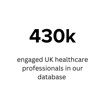 430k engaged UK healthcare professionals